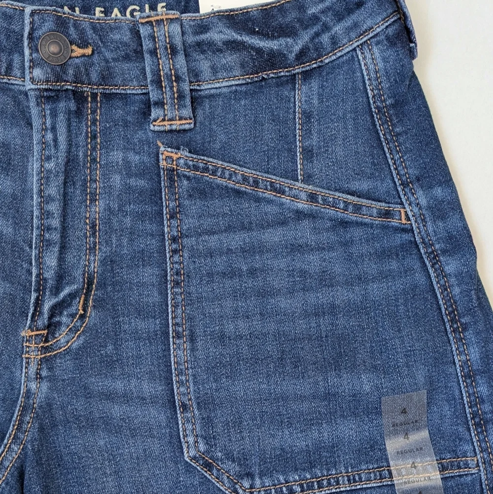 American Eagle Dreamy Drape Ultra Wide Leg High Rise Slouchy Jeans - Picture 7 of 15